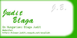 judit blaga business card